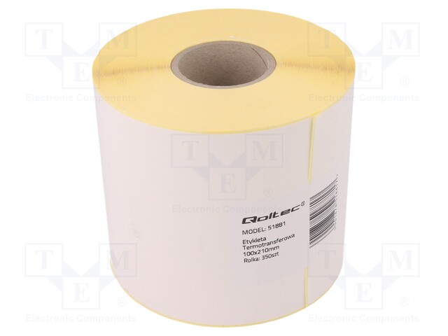 Label; Colour: white; Character colour: black; 40mm