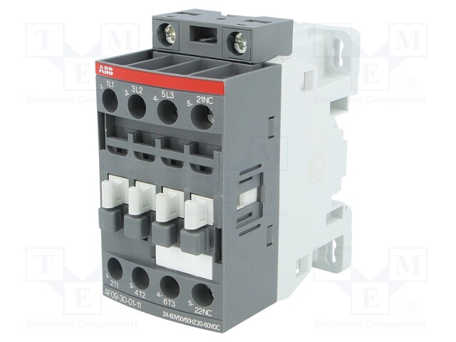 Contactor: 3-pole; NO x3; Auxiliary contacts: NC; 48÷130VAC; 9A