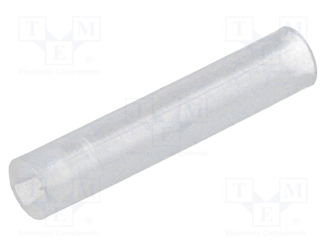 Spacer sleeve; LED; Øout: 4mm; ØLED: 3mm; L: 20.5mm; natural; UL94V-2