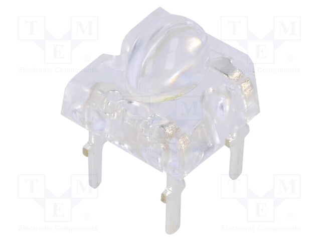 LED Super Flux; oval; 7.62x7.62mm; white cold; 12000÷14400mcd