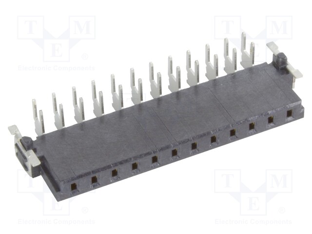 Connector: PCB to PCB; female; PIN: 12; 2.54mm; -55÷125°C; 19A; THT