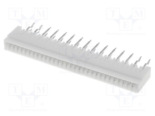 Connector: FFC (FPC); straight; PIN: 30; NON-ZIF; THT; tinned; 1mm