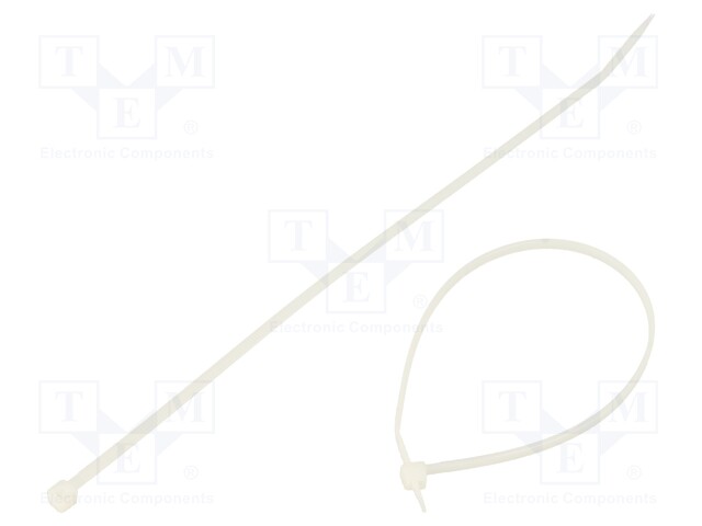 Cable tie; L: 203mm; W: 2.5mm; polyamide; 80N; natural; Ømax: 51mm