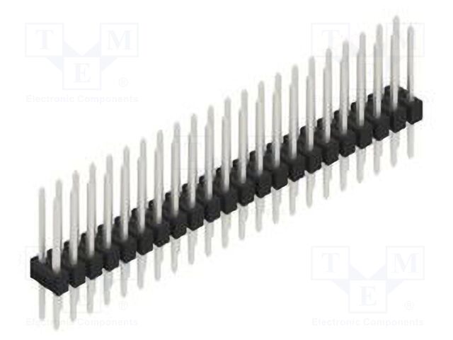 Connector: pin strips; pin header; male; PIN: 44; 2.54mm; THT; 2x22