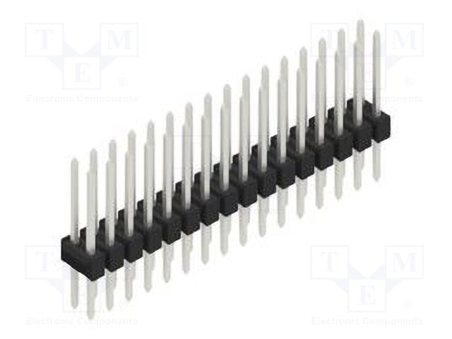 Connector: pin strips; pin header; male; PIN: 32; 2.54mm; THT; 2x16