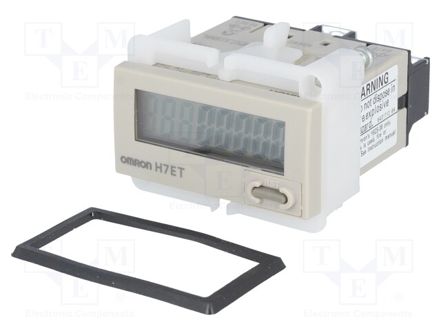 Counter: electronical; with access lock; LCD; working time