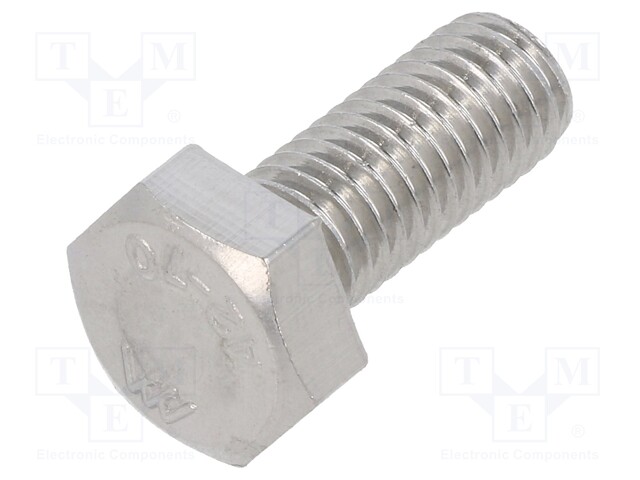 Screw; M8x20; DIN: 933; Head: hexagonal; none; A2 stainless steel