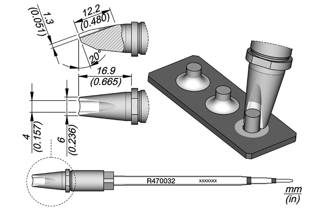 Tip; special; 4mm