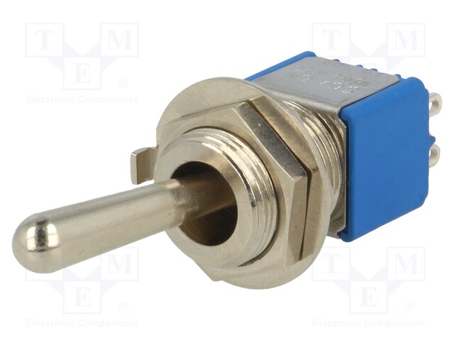 Switch: toggle; Pos: 2; DPDT; ON-ON; 3A/250VAC; 0.05A/10VDC; IP40