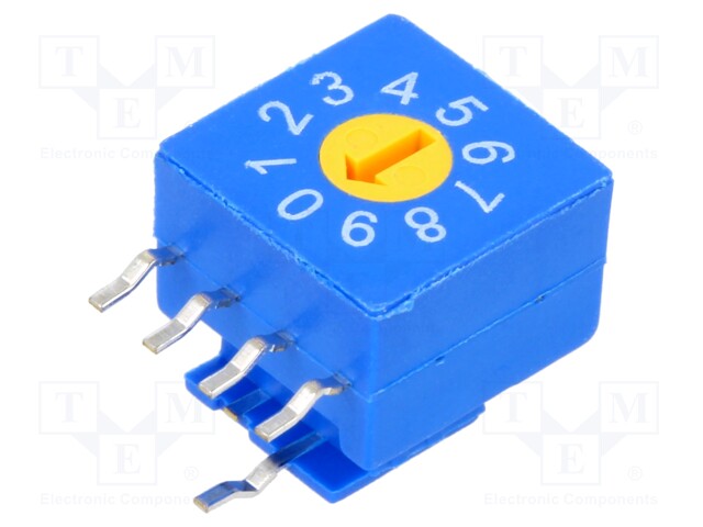 Encoding switch; Pos: 10; THT; Rcont max: 100mΩ; Rinsul min: 1000MΩ