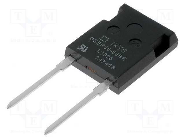 Diode: rectifying; THT; 600V; 30A; Package: tube; ISOPLUS247™; 25ns