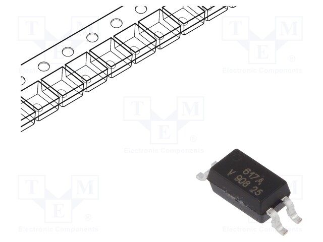 Optocoupler; SMD; Channels: 1; Out: transistor; Uinsul: 3.75kV; SOP4