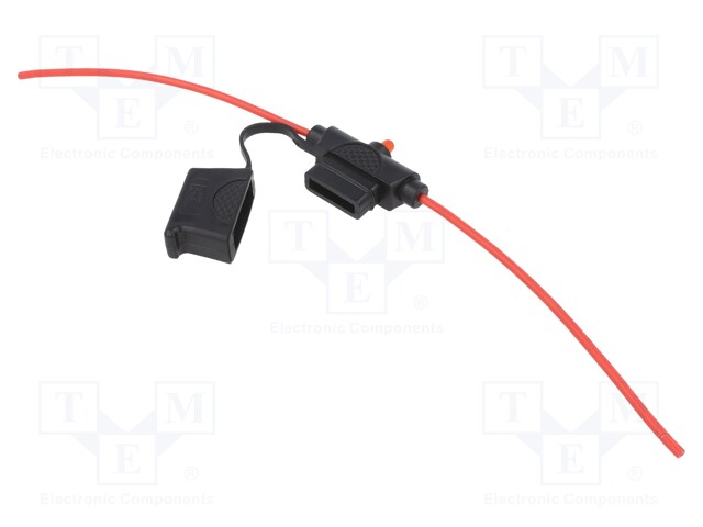 Fuse acces: fuse holder; 15A; Leads: cables; 24V