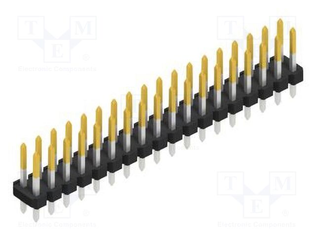 Connector: pin strips; pin header; male; PIN: 36; 2.54mm; THT; 2x18