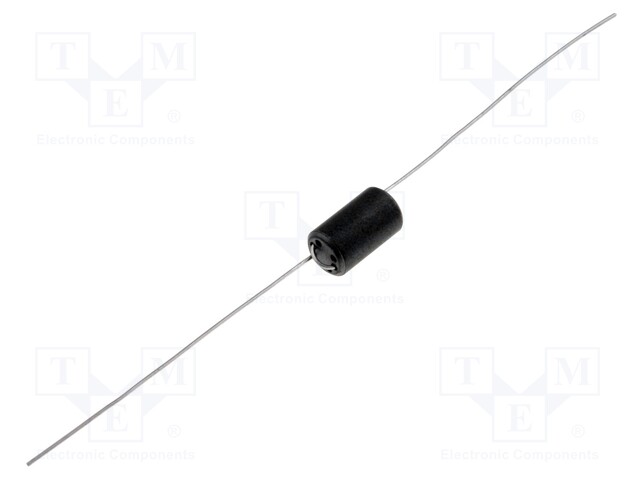 Inductor: ferrite; Number of coil turns: 1.5; Imp.@ 25MHz: 390Ω