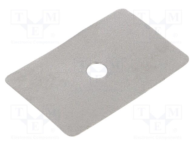 Heat transfer pad: graphite; L: 36.5mm; W: 24mm; Thk: 0.2mm; 20W/mK