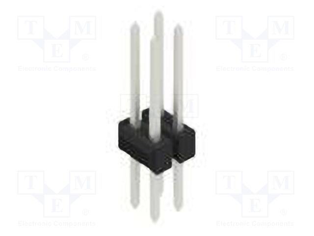 Connector: pin strips; pin header; male; PIN: 4; 2.54mm; THT; 2x2