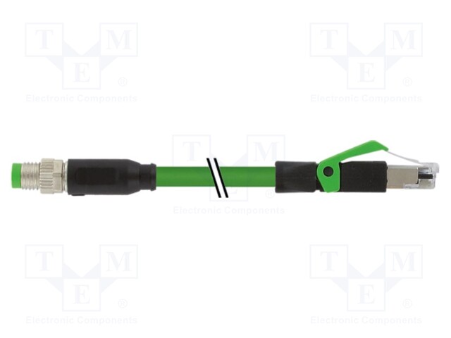 Connection lead; IP67; 50VAC; 60VDC; 4A; 10m; Series: 7000; PIN: 4