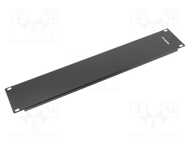 Stopper; 2U; black; Standard: 19"