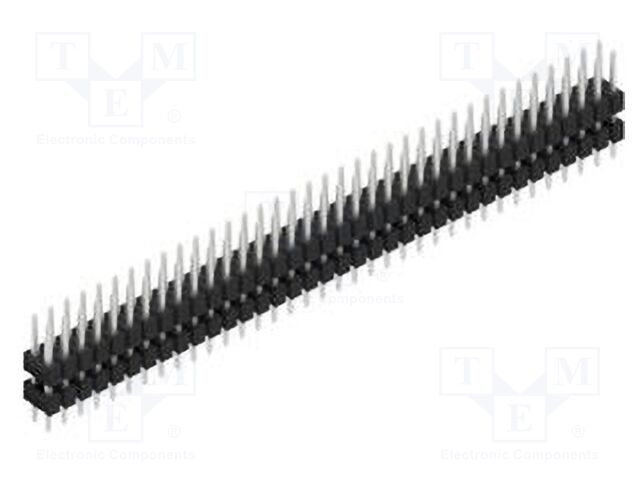Connector: pin strips; pin header; male; PIN: 72; 2.54mm; THT; 2x36
