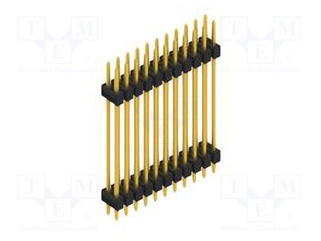 Connector: pin strips; pin header; male; PIN: 22; 2.54mm; THT; 2x11