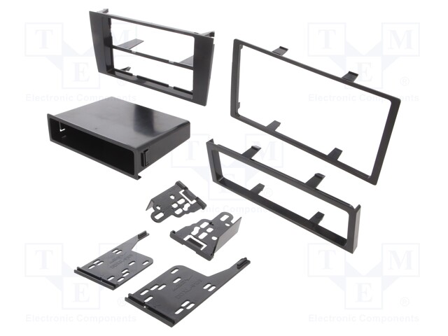 Radio mounting frame; Audi; 1 DIN,2 DIN; black