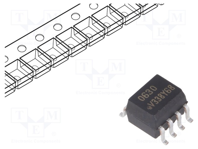 Optocoupler; SMD; Channels: 2; Out: logic; 6kV; 10Mbps; SO8