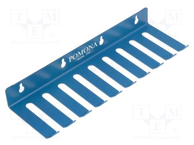 Hanger for test leads; Number of slots: 9; Mat: steel; L: 279.4mm
