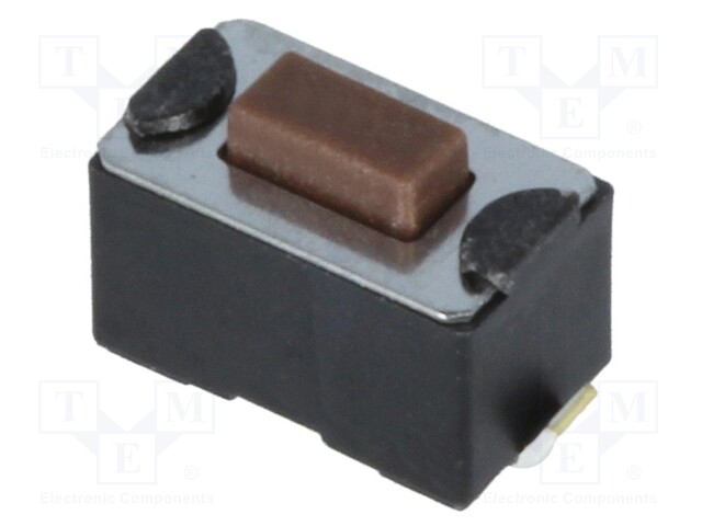 Microswitch TACT; SPST-NO; Pos: 2; 0.05A/12VDC; SMT; none; 1.6N