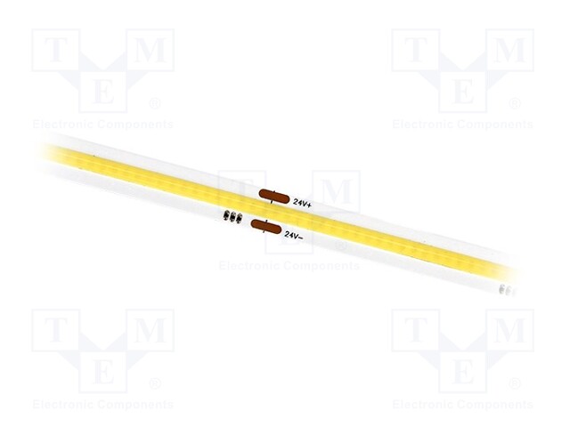 COB LED tape; white warm; 24V; LED/m: 320; 8mm; white PCB; IP20