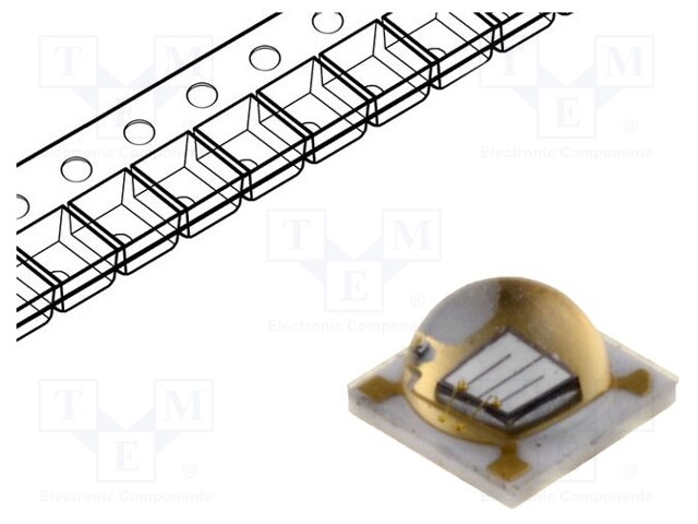 LED; 3.5x3.5x2.15mm; ultraviolet; 130°; 500mA; λd: 385nm; 975mW