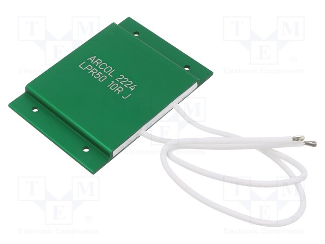 Resistor: wire-wound; screw; 10Ω; 50W; ±5%; 50x75x5.7mm