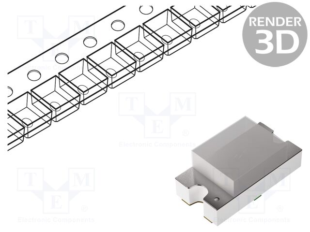 LED; SMD; 0603; blue; 45mcd; 1.6x0.8x0.55mm; 120°; 2.8V; 5mA; 75mW