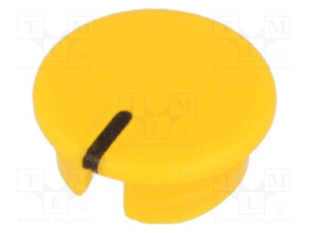 Cap; ABS; yellow; push-in; Pointer: black; Application: A2513,A2613