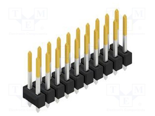 Connector: pin strips; pin header; male; PIN: 20; 2.54mm; THT; 2x10