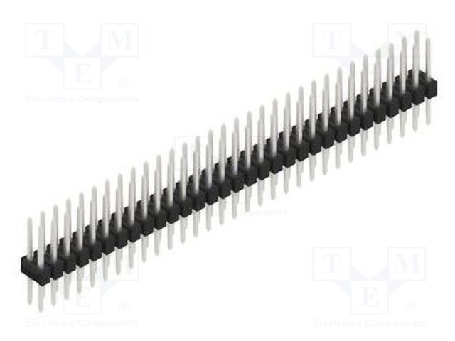 Connector: pin strips; pin header; male; PIN: 62; 2.54mm; THT; 2x31