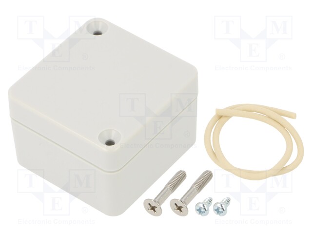 Enclosure: multipurpose; X: 50mm; Y: 52mm; Z: 35mm; Ritec; light grey