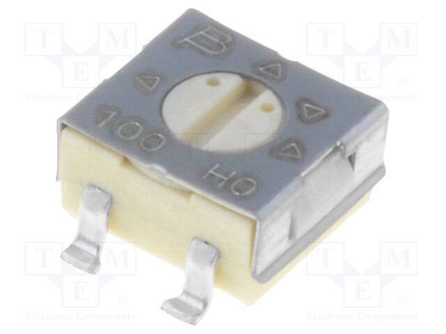 Potentiometer: mounting; single turn,horizontal; 100Ω; 250mW; SMD
