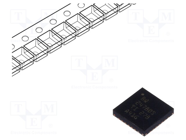 Battery Charger for 4 Cells of Li-Ion, Li-Pol battery, 24V input, WQFN-28