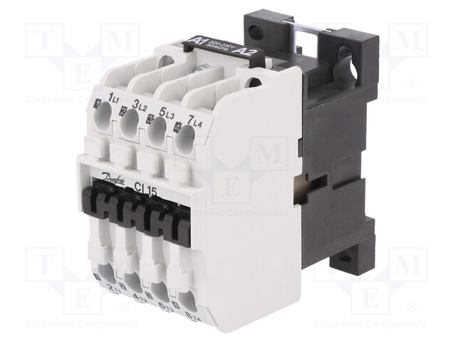 Contactor: 4-pole; NO x4; 230VAC; 16A; DIN,panel; CI 15; -30÷70°C