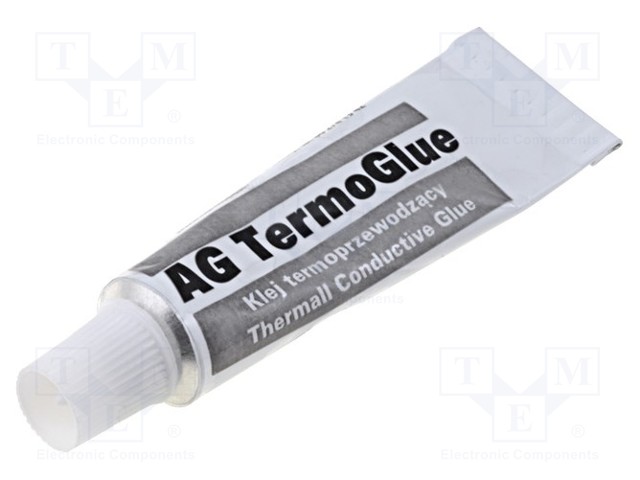 Heat transfer glue; white; 10g; Termoglue; 1W/mK; max.200°C; 2MPa