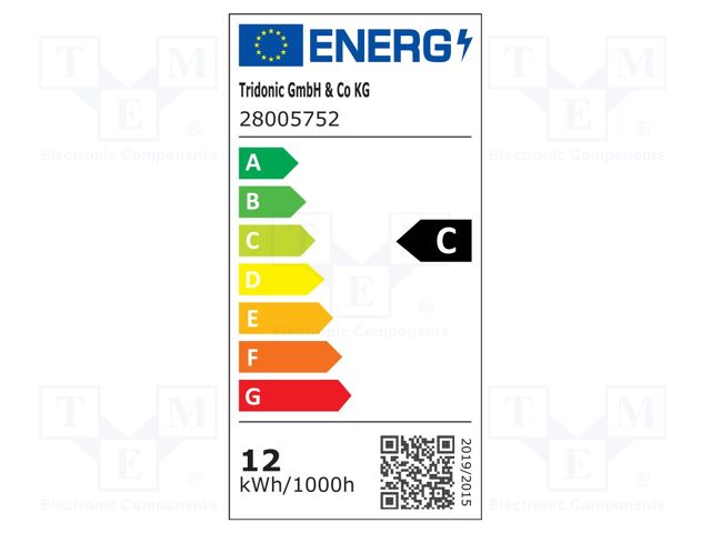 LED strip; W: 24mm; L: 560mm; No.of diodes: 48; CRImin: 90; 2256lm