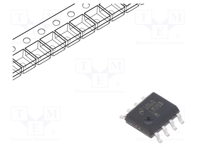 IC: temperature sensor; 0÷100°C; SO8; SMD; Interface: analog; 4÷30V