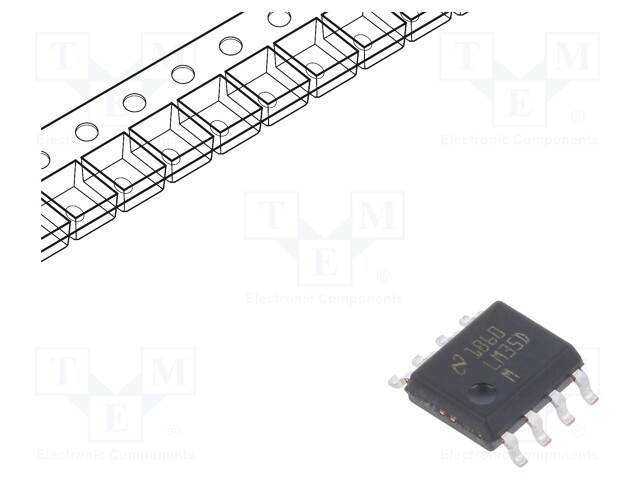 Temperature Sensor IC, Analogue, ± 1°C, 0 °C, 100 °C, SOIC, 8 Pins