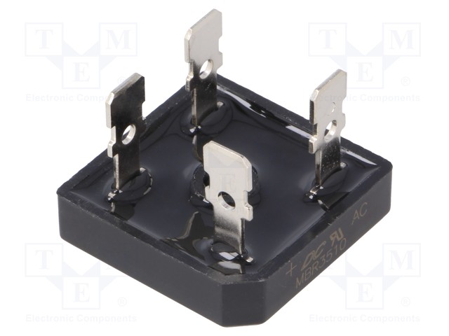 Single-phase bridge rectifier; Urmax: 1000V; If: 35A; Ifsm: 400A