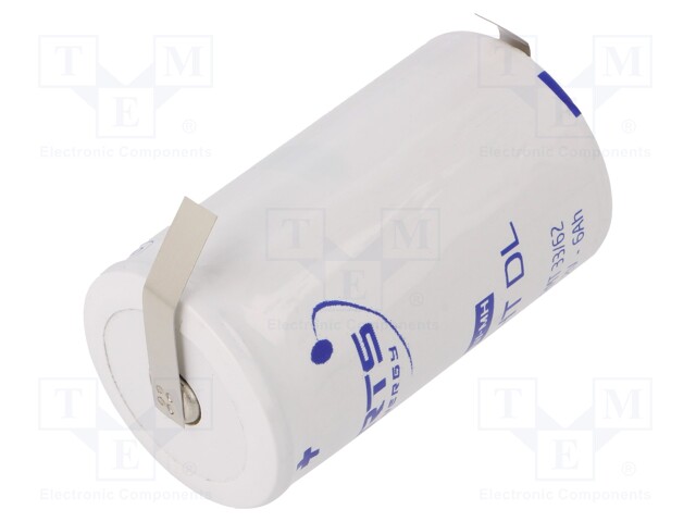 Re-battery: Ni-MH; D; 1.2V; 6450mAh; soldering lugs; Ø32.15x58.2mm