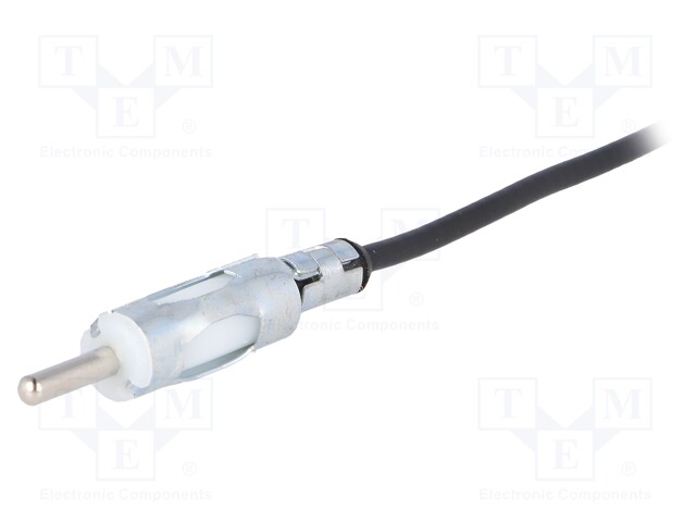 Plug; antenna; DIN,male; straight,with lead; 0.3m