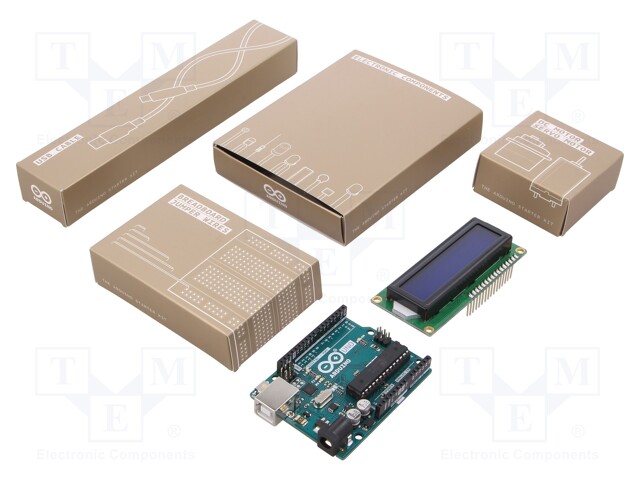 Dev.kit: Arduino; GPIO,I2C,PWM,SPI,UART; Comp: ATMEGA328; 5VDC