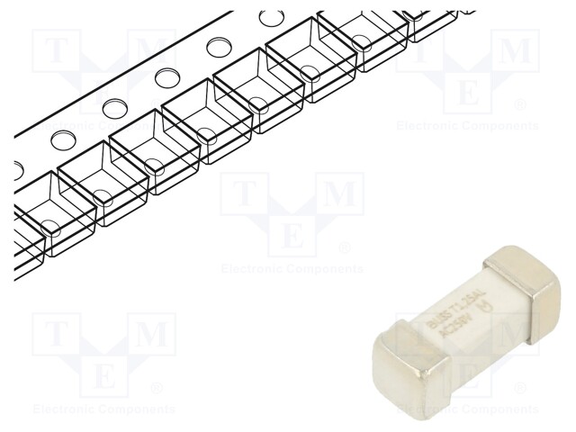 Fuse: fuse; time-lag; 1.25A; 250VAC; soldered,SMD; ceramic; SMD