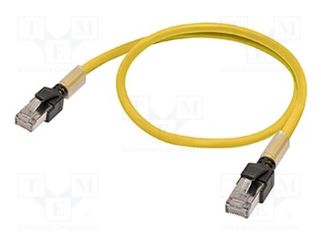 Connection lead; IP20; 30VDC; 1A; 5m; Series: XS6; -25÷75°C; Cat: 6a